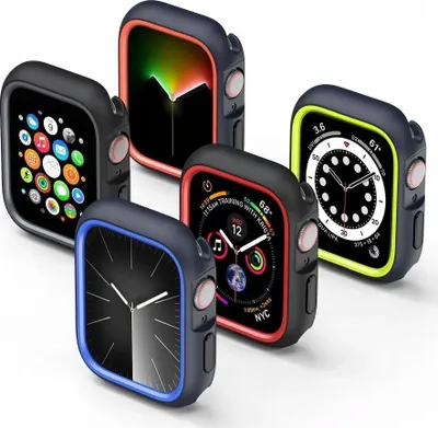 Mbrojtëse ore Dux Ducis Bamo për Apple Watch Ultra 49mm, PC i fortë, kornizë e ngritur, zi jeshile - 4