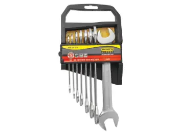 Set çelësa të hapur Modeco MN-50-238, 6-22mm, 8 copa, krom vanadium