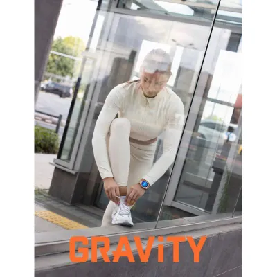 Smartwatch Gravity GT5-7 Women, rrip silikoni dhe mesh, rozë gold - 12