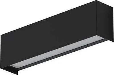 Aplike muri Nowodvorski Straight XS, 26 cm, metal, e zezë - 1