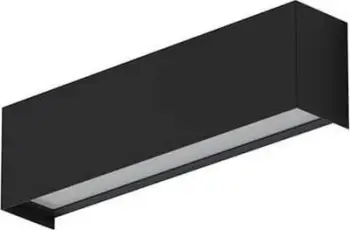 Aplike muri Nowodvorski Straight XS, 26 cm, metal, e zezë