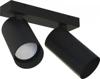 Spot tavanor Nowodvorski Mono II 7841, për 2x GU10, metal, i zi