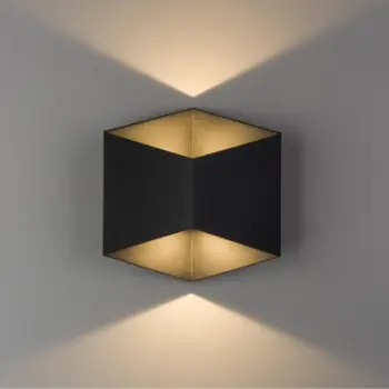 Lampë murale Nowodvorski 8142 Triangles, LED, 2x5W, e zezë