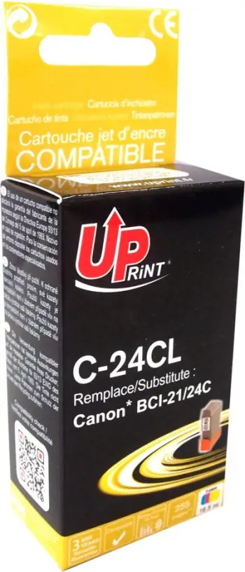 Patrone ngjyrë UPRINT CJ24CUP, 16.5 ml, kompatibël Canon BCI21 BCI24, shumëngjyrëshe
