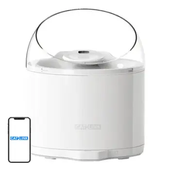 Burim uji për mace CATLINK PURE 2, 2.6L, pompë pa tela, i bardhë