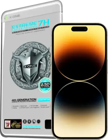 Mbrojtës ekrani X-one Extreme Shock Eliminator 4th Gen, për iPhone 14 Pro 15, transparent
