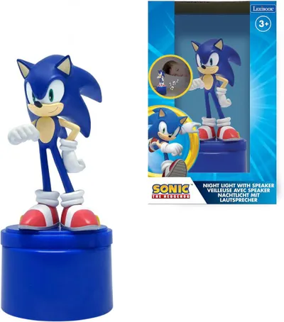 Dritë nate për fëmijë Lexibook Sonic, LED, altoparlant me Aux, shumëngjyrëshe - 1