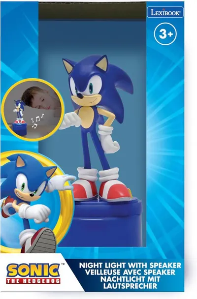 Dritë nate për fëmijë Lexibook Sonic, LED, altoparlant me Aux, shumëngjyrëshe - 2