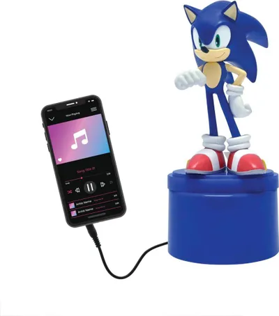 Dritë nate për fëmijë Lexibook Sonic, LED, altoparlant me Aux, shumëngjyrëshe - 4