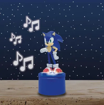 Dritë nate për fëmijë Lexibook Sonic, LED, altoparlant me Aux, shumëngjyrëshe - 6