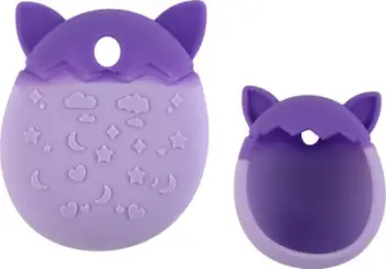 Kuti silikoni LEAN Toys për Tamagotchi, formë maceje, antirrëshqitëse, vjollcë