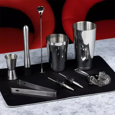 Set koktejlesh Kinghoff KH 1708, 9 pjesë, 600 750 ml, çelik inox - 2
