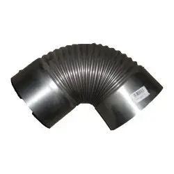 Koleno sobe Unimet, llamarinë 1mm, diametër 140mm, e zezë