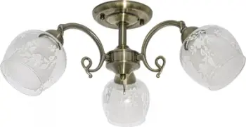 Lampë tavani Elem Tamiza 9150/3, 3xE27, stil klasik, ngjyrë bronzi
