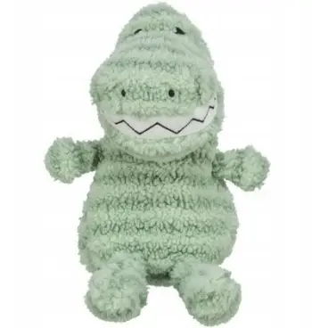 Lodër pelush për qen Trixie Crocodile, me tingull, jeshile