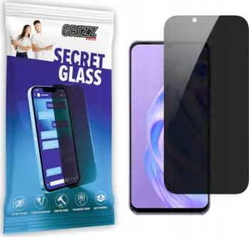 Xham privatësie për ekran Grizz SecretGlass Ulefone Note 6, mbrojtës keramik, transparencë e ulët anësore