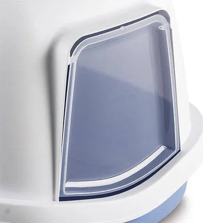 Kuwetë për mace Stefanplast Queen Jumbo Covered, 71x56x47cm, e madhe, gri - 3