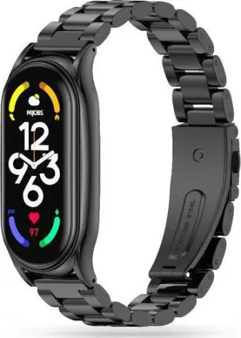 Rrip metalik Tech-Protect për Xiaomi Mi Smart Band 7, çelik inox, i zi