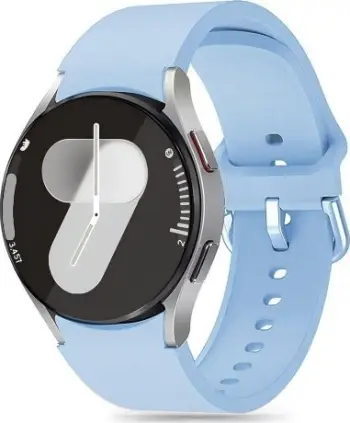 Rrip ore Tech-Protect Silicone për Samsung Galaxy Watch 4 7 FE, silikon TPU, Sky Blue, blu e çelët
