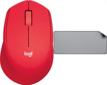 Set maus dhe mousepad Logitech M330 Silent Plus, pa kabull, klikime të heshtura, gri