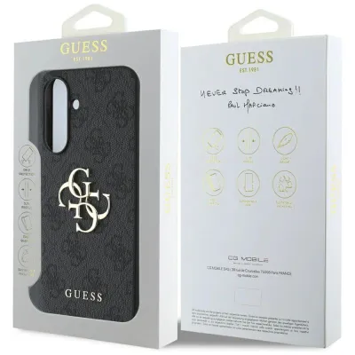 Futrollë telefoni Guess 4G Saffiano për Samsung Galaxy A56 5G, eco leather, i zi - 7