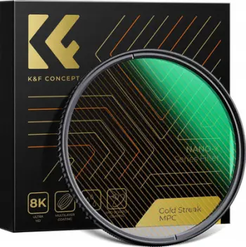 Filter fotografik K&amp;F Concept NANO-X Gold Streak, 62mm, efekt anamorfik, i artë
