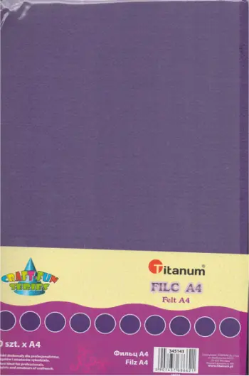 Fletë shajaku Titanum, 2mm, 200g, 10 copë, vjollcë
