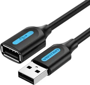 Kabllo zgjatuese USB Vention, USB 2.0, 1m, e zezë