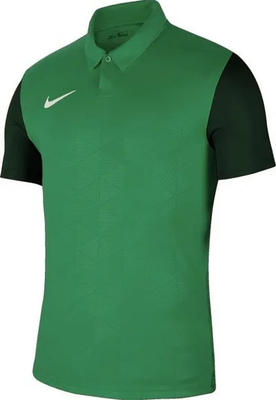 Fanellë sportive fëmijësh Nike Trophy IV Jr BV6749 302, Dri FIT, me jakë, e gjelbër me të zeza - 1