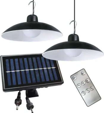 Lampë diellore Milagro Saturn Double EKO9151, LED 4000K, bateri 2000mAh, e zezë