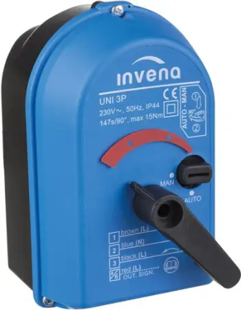 Aktuator për valvul përzierëse Invena CM-00-000, elektrik