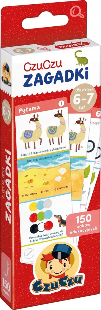 Libër edukativ CzuCzu Riddles, 150 aktivitete, mosha 6 7 vjeç, shumëngjyrësh