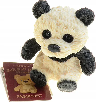 Lodër squishy Hipo Panda me bizele, 7 cm, shumëngjyrëshe - 1