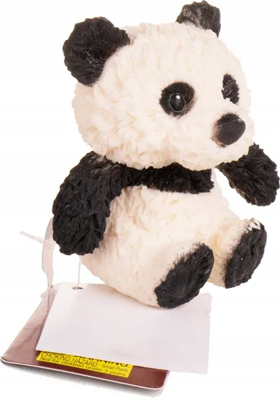 Lodër squishy Hipo Panda me bizele, 7 cm, shumëngjyrëshe - 2