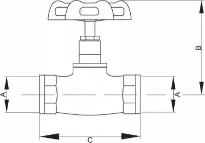 Valvul uji Hydroland, 5/4", gize, dorezë rrotulluese - 2