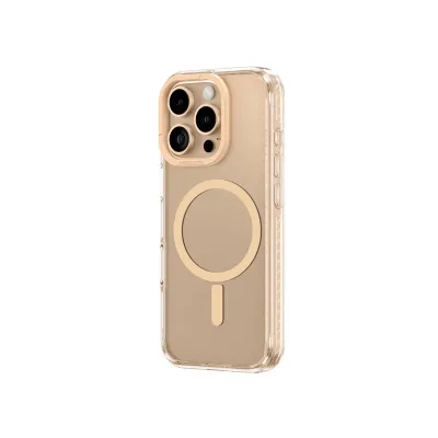 Kapak telefoni Amazingthing Titan Pro Mag për iPhone 16 Pro, magnetik, unazë MagSafe, rozë gold - 3