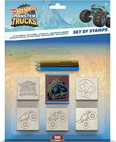 Set stampash Multiprint Timbro Hot Wheels, 5 copë, për fëmijë - 1