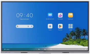 Panel interaktiv Hikvision IFP, 86", 4K, 8GB RAM 128GB, gri