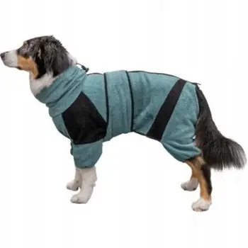 Rrobë banje për qen Trixie Bathrobe Terry, 38 cm, materiali frotir, ngjyrë petrol