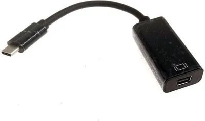 Adapter USB MicroConnect USB C në Mini DisplayPort USB3.1CMDPB, 0.2m, i zi - 1