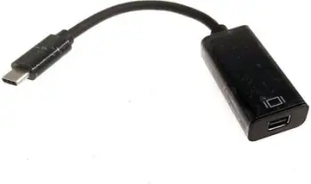 Adapter USB MicroConnect USB C në Mini DisplayPort USB3.1CMDPB, 0.2m, i zi