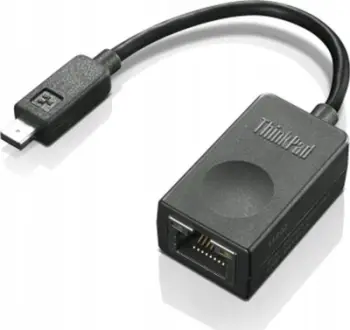 Adapter Lenovo ThinkPad, Mini DisplayPort në RJ45, gigabit, i zi