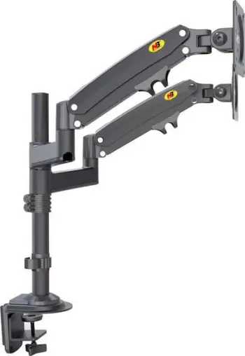 Mbajtëse dyfishe monitori North Bayou H180, 22"-32", rregullim i plotë, e zezë