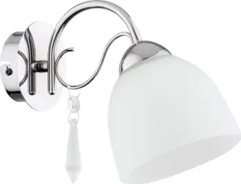 Aplik muri Alfa Nata 27710, 1xE27 40W, krom, e bardhë
