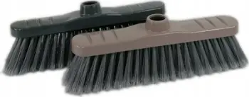 Fshesë rruge Utility Angled Extra, fije najloni të trasha, trup plastik, gri