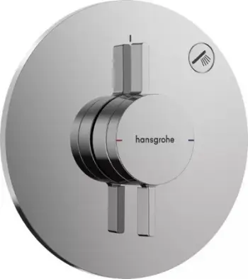Bateri dushi Hansgrohe DuoTurn S, e ndërtuar, një funksion, krom