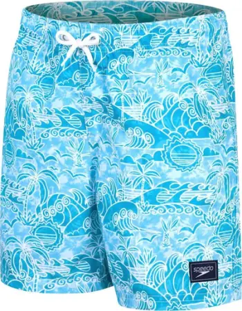 Pantallona noti për djem Speedo Printed 15", poliester, blu me print