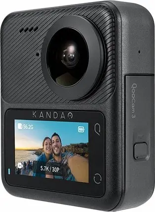 Kamerë aksioni 360° Kandao QooCam 3, video 5.7K, rezistente ndaj ujit, e zezë