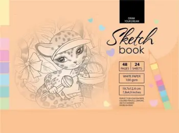 Bllok vizatimi TW Fresh, 19.7x12.4 cm, 100g, 48 faqe