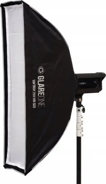 Softbox për studio GlareOne PRO Kit 25x100cm, grid, me çantë